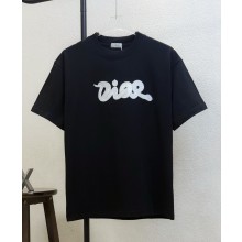 Dior women/men T-Shirt black Cotton 2025