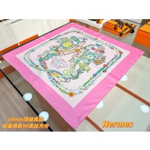 Hermes silk scarf 90x90cm 060519 2025 (TOP QUALITY)
