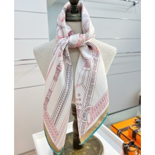 Hermes silk scarf 90x90cm 060525 2025 (TOP QUALITY)