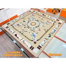 Hermes silk scarf 90x90cm 060507 2025 (TOP QUALITY)