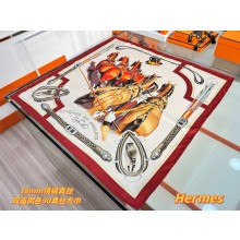 Hermes silk scarf 90x90cm 060509 2025 (TOP QUALITY)