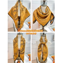 Hermes silk scarf 90x90cm 060536 2025 (TOP QUALITY)