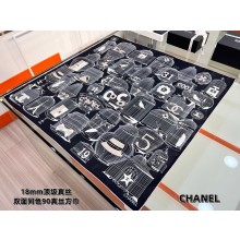 Chanel silk scarf 90x90cm 060910 2025 (TOP QUALITY)