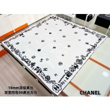 Chanel silk scarf 90x90cm 060913 2025 (TOP QUALITY)