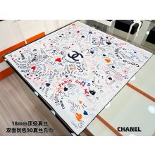 Chanel silk scarf 90x90cm 060931 2025 (TOP QUALITY)