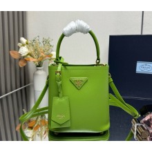 Prada Panier Saffiano leather mini-bag 1BA217 green 2025