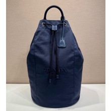 Prada Canvas drawstring duffle bag 2vy011 Baltic Blue 2025