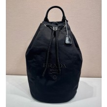 Prada Canvas drawstring duffle bag 2vy011 black 2025