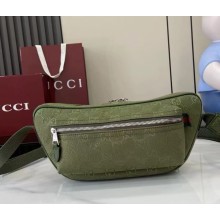 Gucci GG canvas large belt bag 834462 Forest green GG canvas 2025