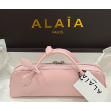 Alaïa LE TECKEL CLUTCH IN SHINY GOATSKIN pink 2025