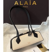 Alaïa LE TECKEL SMALL BAG IN CANVAS AND NUBUCK black 2025