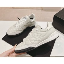 Chanel sneaker Shiny Calfskin, Calfskin & Suede Calfskin G45839 white 2025