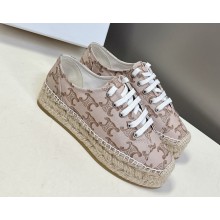 CELINE LES ESPADRILLES LACE-UP IN Oshkosh canvas 061701 2025