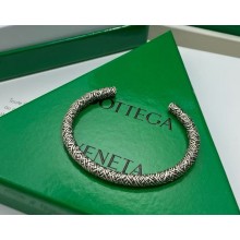 Bottega Veneta Cuff Bracelet Silver 2025
