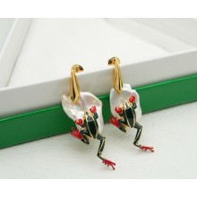 Bottega Veneta Rana Earrings White/avocado 2025