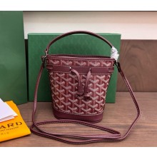 GOYARD Petit Flot Mini bucket bag Burgundy 2025