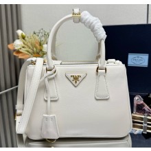 Prada Small Prada Galleria Saffiano leather bag 1BA896 white 2025