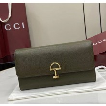 Gucci Softbit continental wallet 828147 Forest green smooth leather 2025