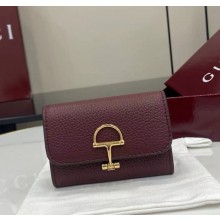 Gucci Softbit card case 828148 Gucci Rosso Ancora red grainy leather 2025
