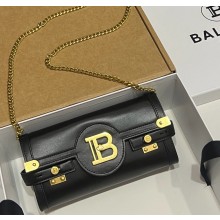 Balmain B-Buzz Pouch 23 in calfskin black 2025