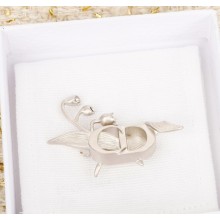 Dior CD Lily of the Valley Brooch Silver and White Crystals 2025