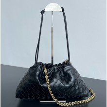 Bottega Veneta Dustbag Notte in Intrecciato calf leather Black 2025