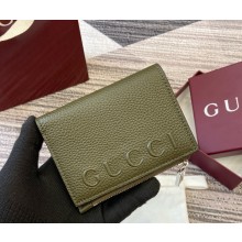 Gucci GG Marmont wallet 835076 green leather 2025