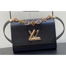 Louis Vuitton Epi grained leather Twist MM Bag M22773 Black 2023