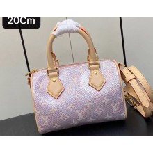 Louis Vuitton Monoglam canvas Speedy Bandoulière 20 Bag M22849 Rose Pink 2023