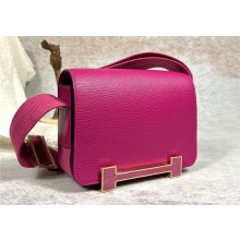 hermes geta bag rose purple in chevre leather 2023(handmade)