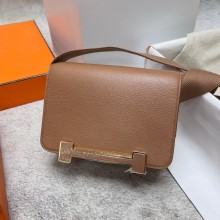 hermes geta bag QUEBRACRO in chevre leather 2023(handmade)