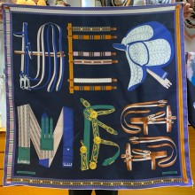 Hermes silk scarf 90x90cm 02 2024 FW(TOP QUALITY)