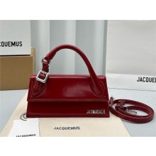 JACQUEMUS Le Chiquito long boucle BAG IN BOX LEATHER red 2024