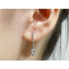 messika diamond Joy Hoop Earrings Pear Diamond 2x0.10ct