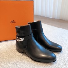 Hermes Neo Ankle Boots in calfskin black