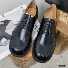 JW Anderson Stitch Detail Derby Shoes Black 2021