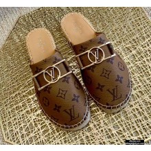 Louis Vuitton Monogram LV Dauphine Espadrilles Slippers Brown 2021