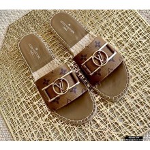 Louis Vuitton Monogram LV Dauphine Espadrilles Slipper Sandals Brown 2021
