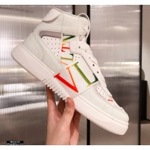 Valentino Mid-Top Calfskin VL7N Sneakers with Bands 07 2021