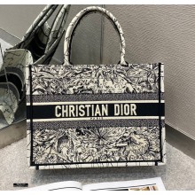 Dior Small Book Tote Bag in Multicolor Zodiac Embroidery 2021