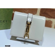Gucci Jackie 1961 Card Case Wallet 645536 Leather White 2021