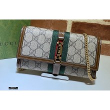 Gucci Jackie 1961 Chain Wallet Bag 652681 GG Supreme Canvas 2021