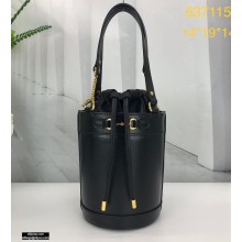 Gucci Horsebit 1955 Small Bucket Bag 637115 Leather Black 2021