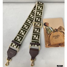 Fendi Ribbon Long Shoulder Strap You Coffee/Beige 2021