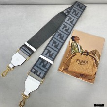 Fendi Ribbon Long Shoulder Strap You White/Gray 2021