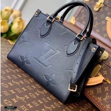 Louis Vuitton Onthego PM Bag Grained Leather Black 2021