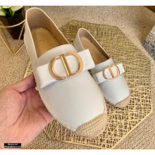 Dior Leather 30 Montaigne Espadrilles White 2021