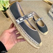 Dior J'adior Ribbon Espadrilles Gray 2021
