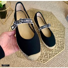 Dior J'adior Ribbon Espadrilles Black 2021