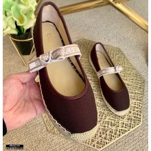 Dior J'adior Ribbon Espadrilles Burgundy 2021